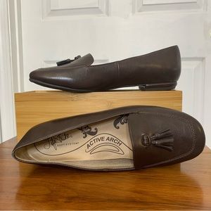 Tassel Loafers Life Stride Soft System “Ballad” Flats Active Arch Brown Preppy